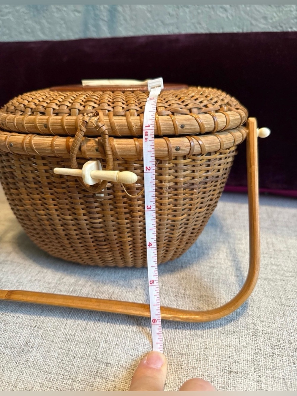 Nantucket Basket, c1988 unique and collectible Handbag or basket or best offer - Picture 7 of 12